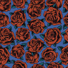 seamless pattern with roses