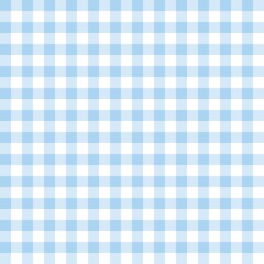 Dusty blue gingham seamless pattern with classic check design