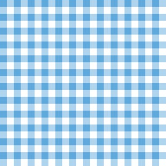 Blue gingham seamless pattern with light checkered design