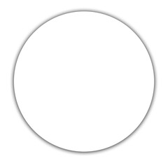 shadow of circle isolated on transparent background