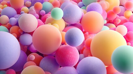 Vibrant, colorful spheres