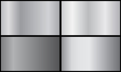 Silver background texture vector icon seamless pattern. Metallic gradient illustration gradation for backgrounds, banner interface. Brilliant plates with silver effect.