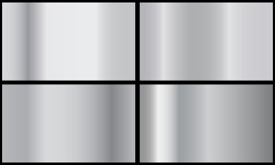 Silver background texture vector icon seamless pattern. Metallic gradient illustration gradation for backgrounds, banner interface. Brilliant plates with silver effect.