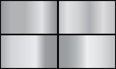 Silver background texture vector icon seamless pattern. Metallic gradient illustration gradation for backgrounds, banner interface. Brilliant plates with silver effect.