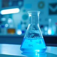 Chemical Solution in a Scientific Lab

