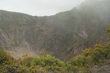 crater of the volcano Irazu in Costa Rica