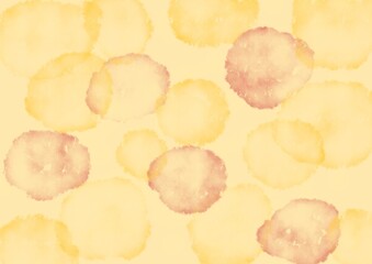 淡い水彩の背景テクスチャ_イエロー