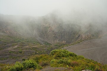 crater of the volcano Irazu in Costa Rica