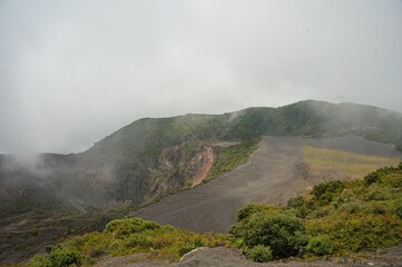 crater of the volcano Irazu in Costa Rica