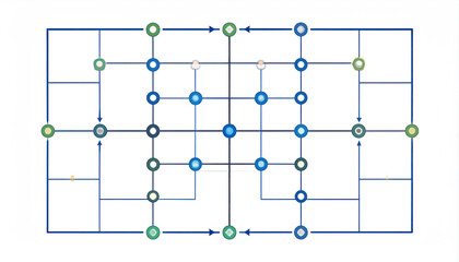 Simple flat knockout bracket, clean layout, white background, no teams or scores-generative Ai