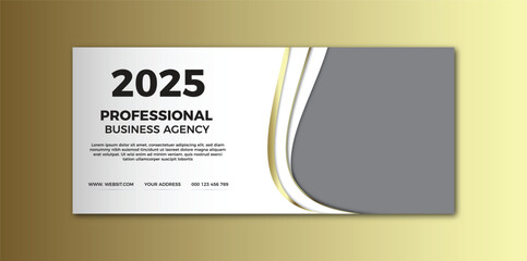 Modern Clean Banner Design Template for Business and Advertising