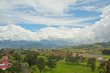 Obraz premium landscape in the Cartago area south of volcano Irazu