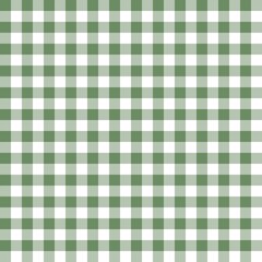 Palm green gingham seamless pattern with soft repeating checkered design