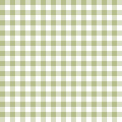 Olive green gingham seamless pattern with repeating square grid layout