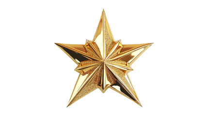 Fototapeta premium Sparkling Gold Star Festive Decoration Christmas Ornament