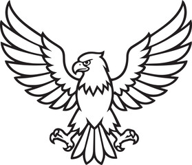 vector illustration of an eagle