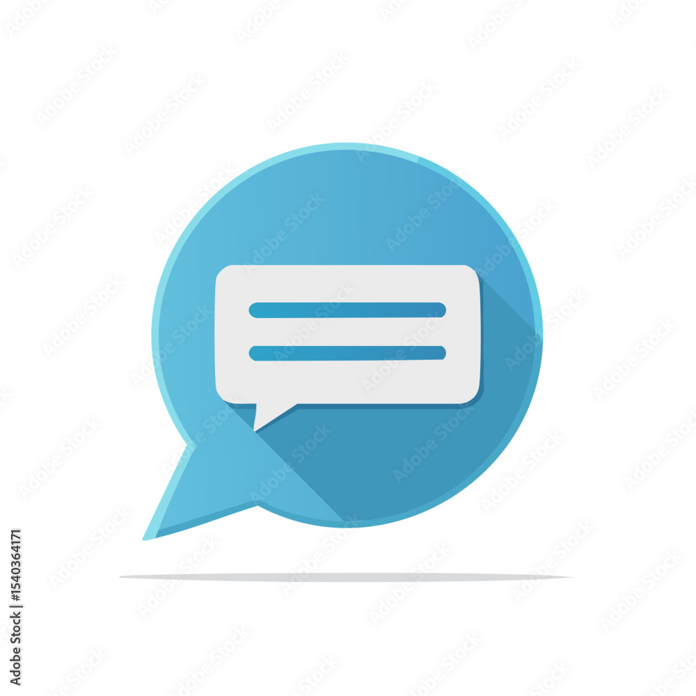 Fototapete communication bubble icon vector graphic for messaging app or service concept in digital design or s
