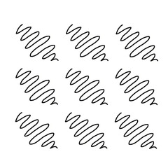 Wavy line patterns in black on white background  