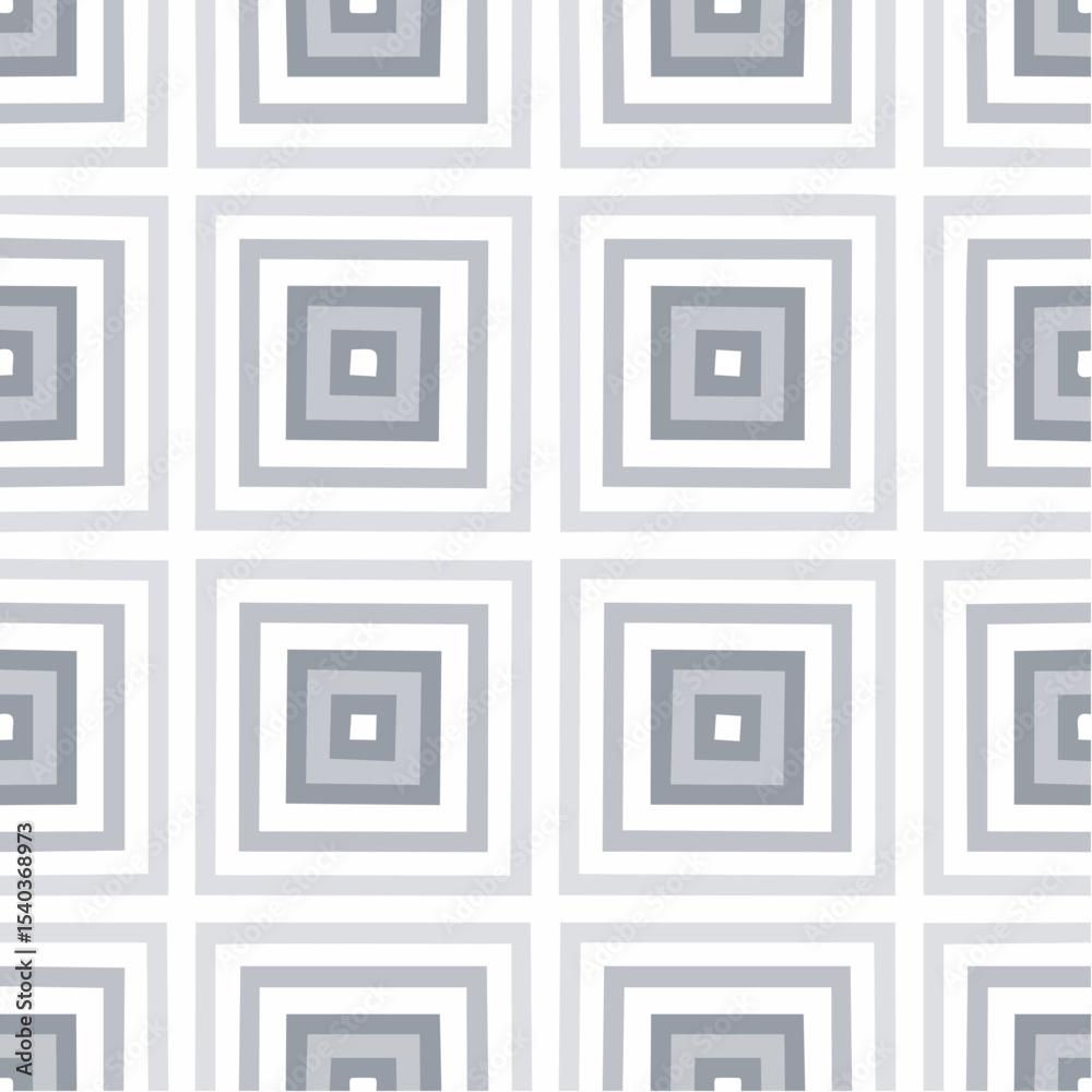 Poster gray and white repeating square pattern geometric design for backgrounds or textiles creating a visu