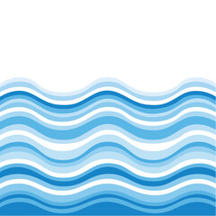 Abstract Wave Pattern Illustration Blue White Striped Water Background Design Backdrop