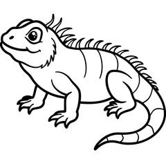 Fototapeta premium Kawai Iguana Rock Crawl