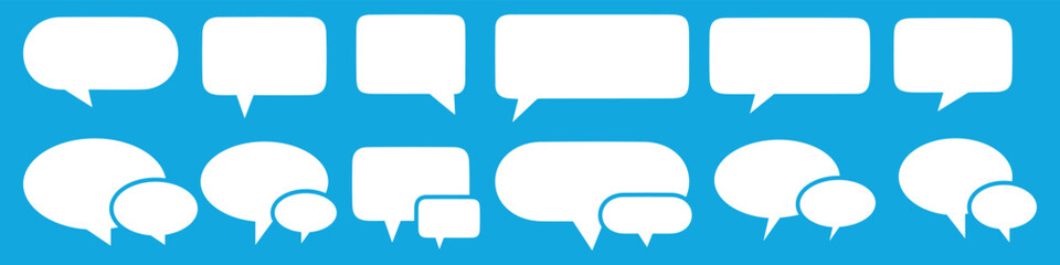 Speech bubble comic buttons for web design. Speech bubble collection. Set of speech bubble. Speech bubble comic signs.
