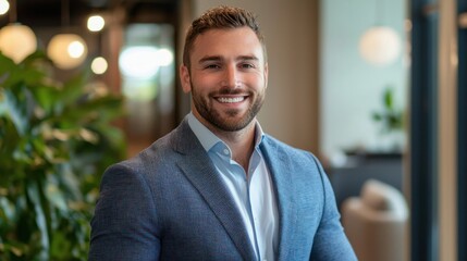 Naklejka premium customer success manager building strong relationships with clients and ensuring their ongoing satisfaction