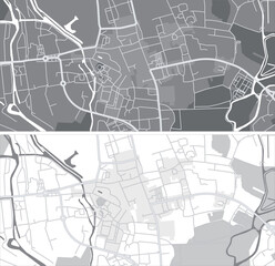 Layered editable vector illustration outline of Oxford,Britain.