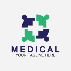 Obraz premium Medical Health Logo Design Templates