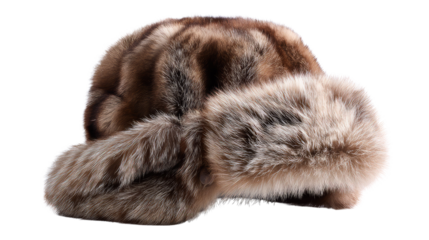 Fur Trapper Hat: The snug warmth of winter fashion personified in a luxurious fur trapper hat.