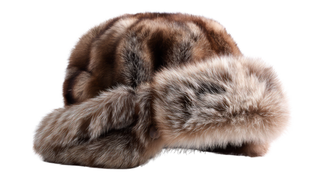 Fur Trapper Hat: The snug warmth of winter fashion personified in a luxurious fur trapper hat.