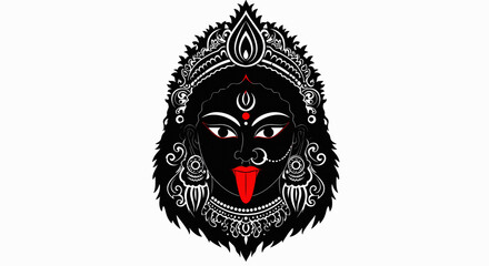Hindu Goddess Kali Maa Black