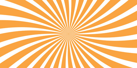 Sun ray vector background. Radial beam sunrise or sunset light retro design illustration. geometric ray sun texture design wallpaper.