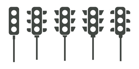 traffic light icon, traffic light silhouette vector illustration-simple silhouette illustration of traffic light, perfect for traffic light logos and icons