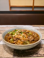 Bowl of Beef Hor Fun Noodle