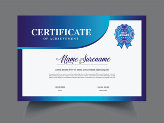 Obraz premium Clean unique latest Certificate design template