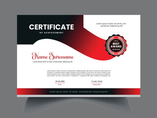 Obraz premium Clean unique latest Certificate design template