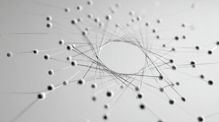 Abstract White Sphere Network Design