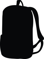 Backpack silhouette vector, Backpack icon