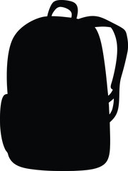 Backpack silhouette vector, Backpack icon