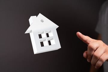 Modern 3D house model. Perfect for real estate, home buying, property concepts.