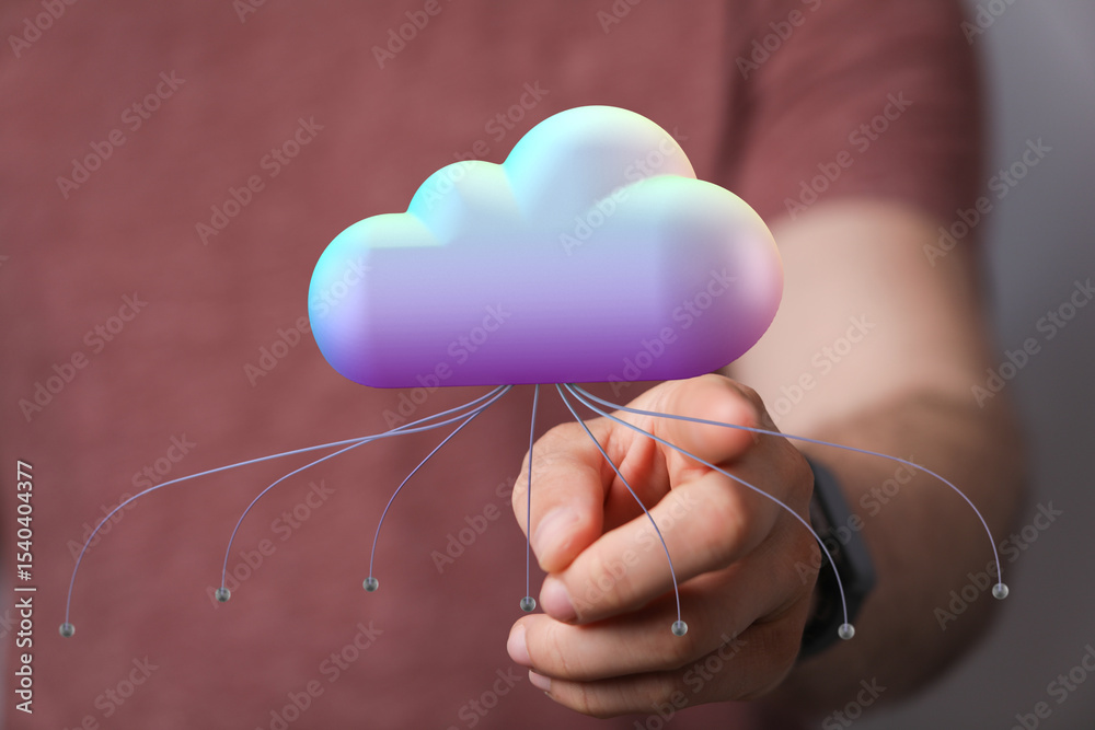 Poster Seamless data access with cloud technology. Secure, scalable, and reliable solutions for your business.