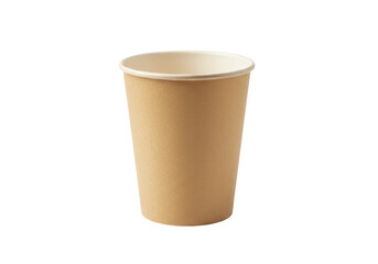 Isolated Kraft Paper Cup