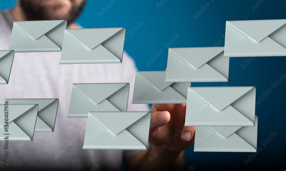Poster efficient email management. tips and tricks for handling a large inbox.