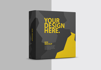 Square Box packaging mockup