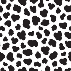 Leopard Spot Pattern Silhouette Vector – Wild Black Animal Texture Illustration