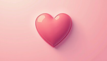 Pink Heart on Pink Background