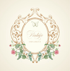 Vintage Wedding Ornamental Decorative Monograms