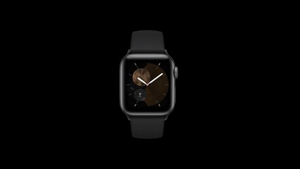 Elegant Smartwatch Displayed with Modern Design on Black Background
