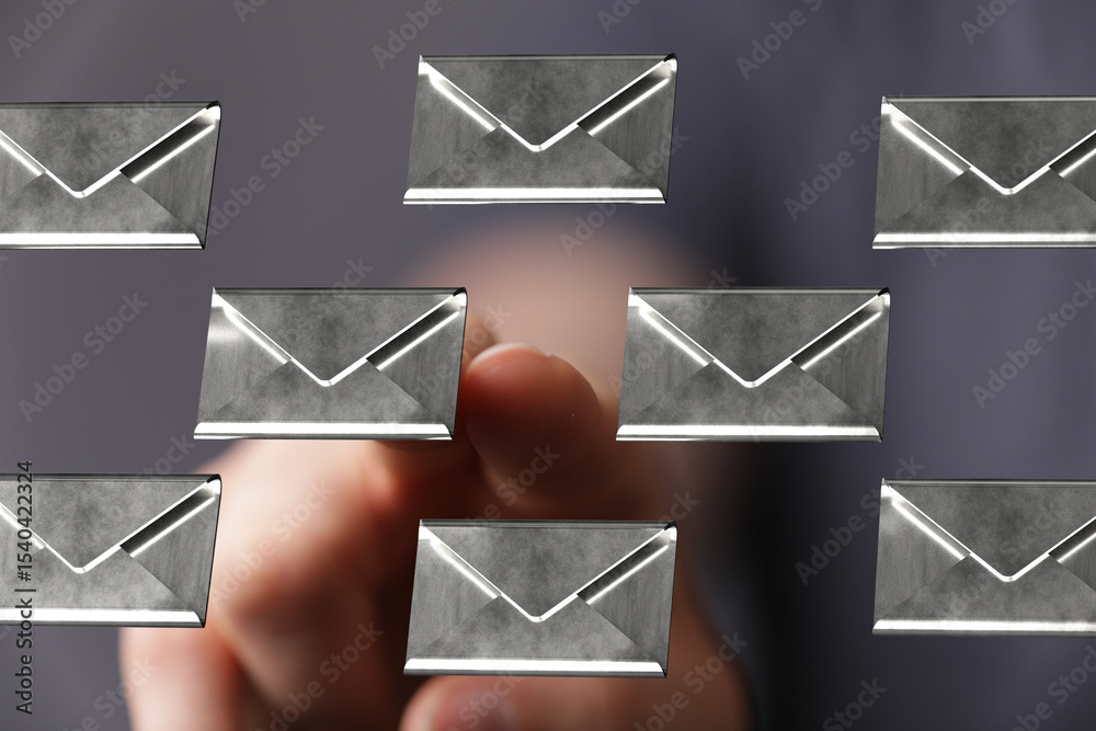 Leinwandbilder Efficiently handle inbox overload. Streamline email management with intuitive tools.